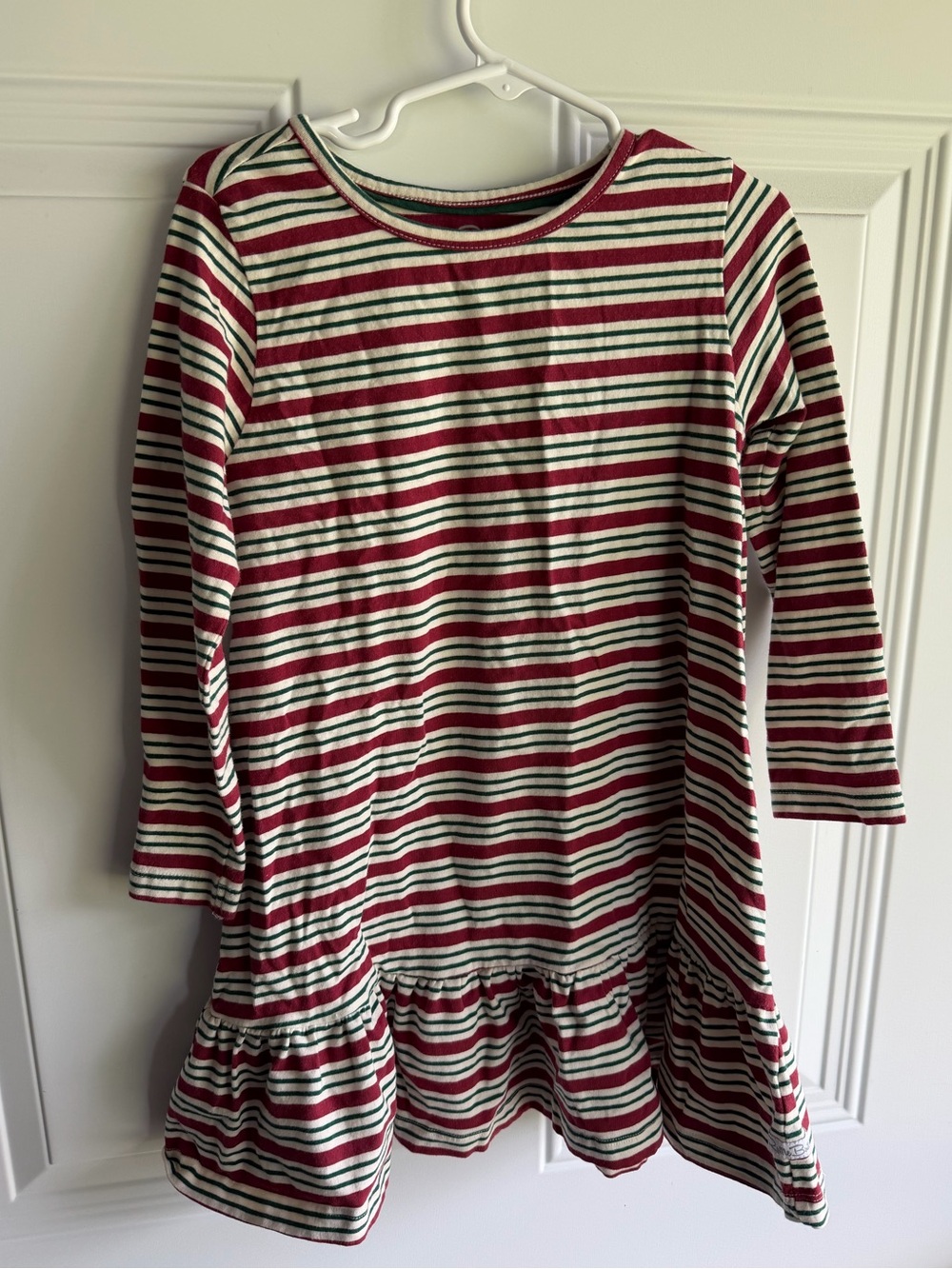 Ruffle butts striped holiday dress 5
